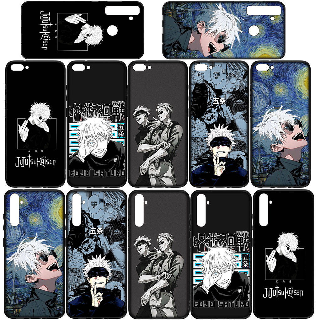 Чехол для телефона Samsung Galaxy S25 S24 S23 iPhone 16 15 Xiaomi Redmi Note 14 13 12 16E X Pro Max OPPO Moto Huawei Gojo Satoru Jujutsu Kaisen Cool Cover