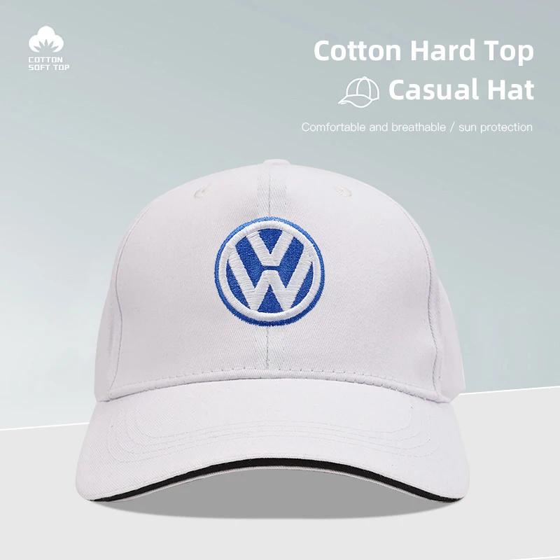 2025 Hot For Volkswagen VW Car Emblem Embroidery Snapback Baseball Cap Spring And Autumn Outdoor Adjustable Casual Hats Sunscree