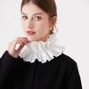 Women's Necklace Detachable False Collar Shirt Collar White Hollow Fake Collar For Dress Sweater Clothes Accessories