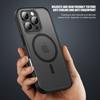 KEYSION Matte Case for MagSafe for iPhone 16 Pro Max Silicone+PC Translucent Shockproof Phone Back Cover for iPhone 15 Pro Max