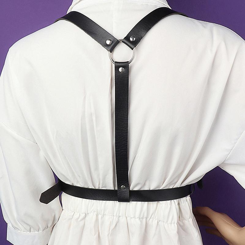 Женский ремень-сбруя, корсет, кожаное нижнее белье, подтяжки для женщин, готическая фетиш-одежда, фестивальный наряд для рейва