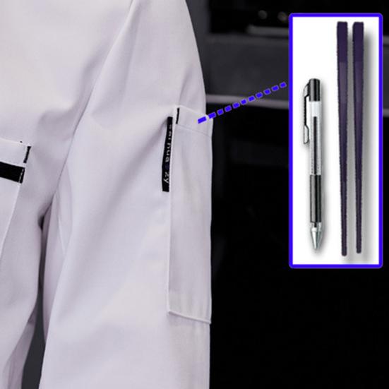 Унисекс рубашка шеф-повара с мягким воротником-стойкой, однобортная, с короткими рукавами, нагрудными карманами, ресторан, закусочная, кухня