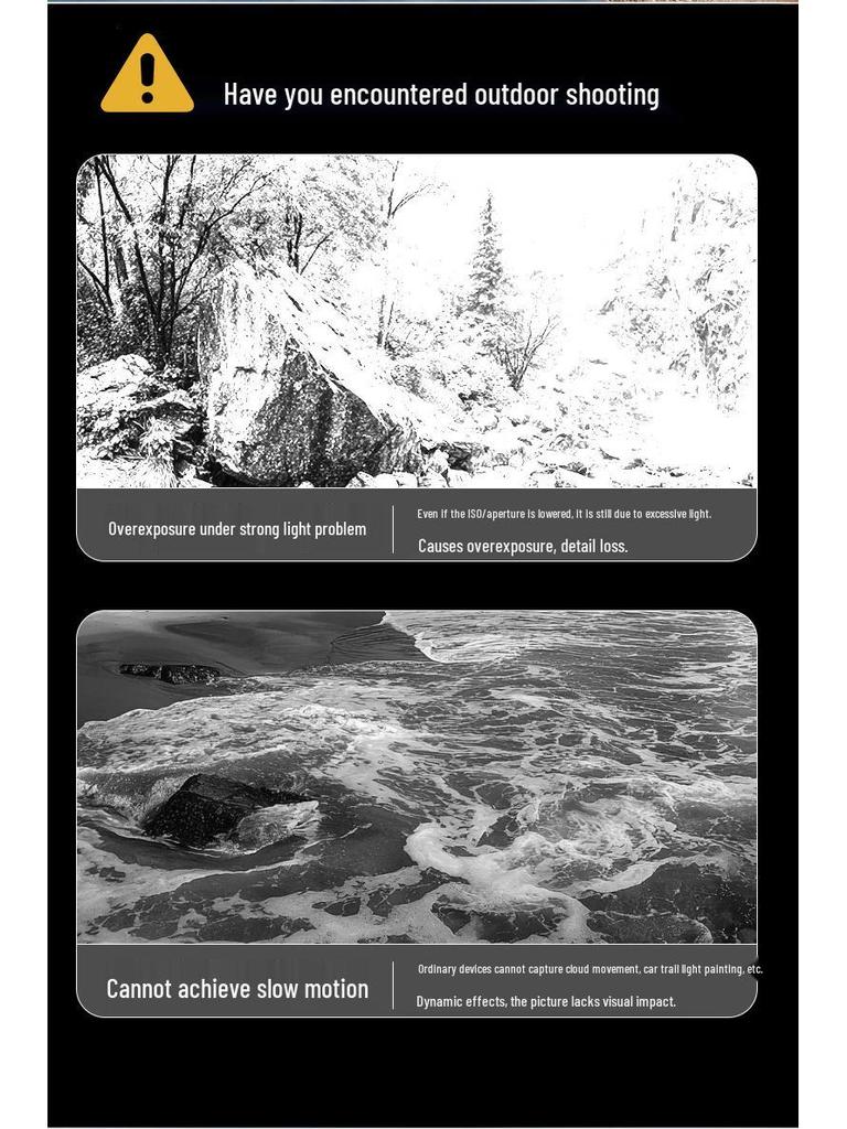 Super Clear CPL ND Polarizing Filter for Reducing Water Surface Reflections In Photography