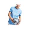 Puma Manchester City FC SS24 Повседневный спортивный пуловер с круглым вырезом Комфортная футболка с короткими рукавами Мужские топы Синий 775050-01
