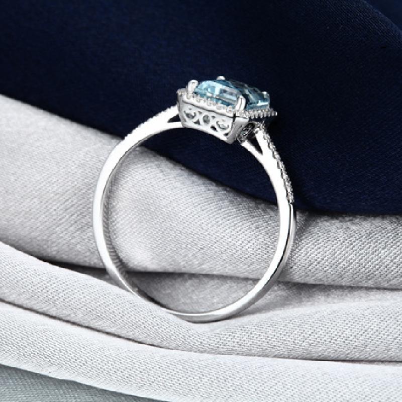 Charm Rings for Women 925 Silver Jewelry with Sapphire Zircon Gemstones Finger Ring Wedding Promise Party Gift Fashion Ornament