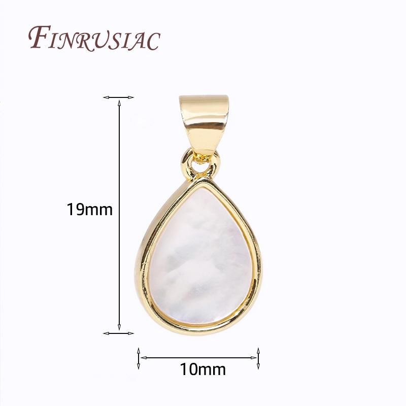 Различные типы DIY Подвески для изготовления украшений Латунь с покрытием 18K Золотом Инкрустированные Ракушками Шармы Для Ожерелья Материалы для украшений Оптом