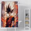 Shower Anime For G-Gokus Curtain Waterproof Polyester Fabric Paint Colorful Bath Curtains Home Bathroom Decor Curtain With Hook