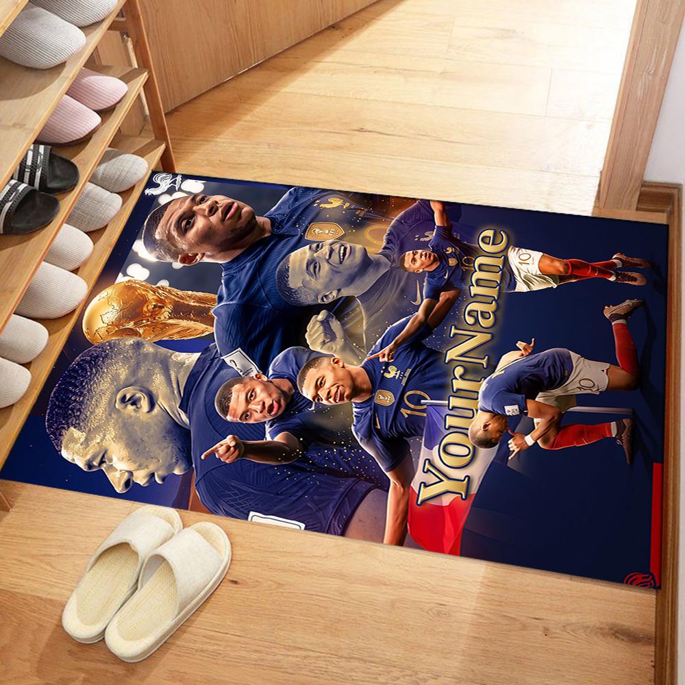 Mbappe 23 Customize Text Carpet Design for Foyer Hallway Bedrooms Decorate room Antislip Carpet Decorate Offices Best for Christmas