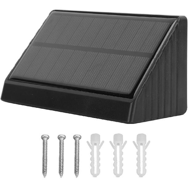 Topyond Солнечный настенный светильник для улицы, беспроводные солнечные фонари для ограждения, IP54 водонепроницаемые автоматические светодиодные настенные бра на солнечных батареях для сада, заднего двора, патио, двора