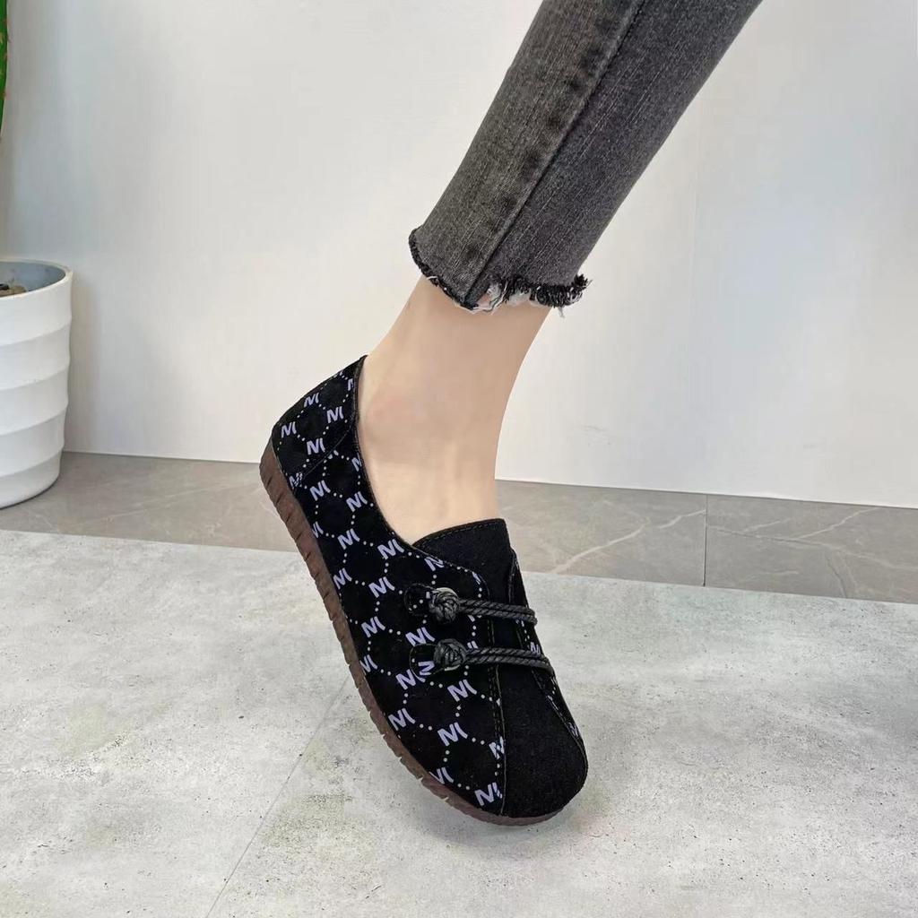 Женские балетки из искусственной замши, лоферы с круглым носком, женские туфли на плоской подошве с V-образным вырезом, женские коричневые мокасины, женские туфли без застежек, новые