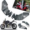 Для HONDA CBR650R CB1000RR CBR600RR CBR250R CBR600F4 Комплект боковых крыльев для мотоцикла Спойлер Обтекатель Зеркало заднего вида Комплект фиксированных крыльев