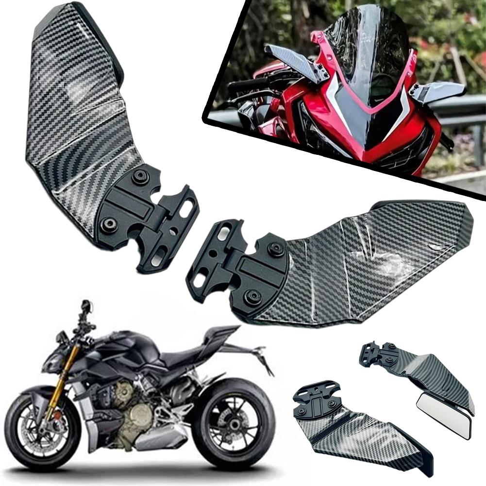 Для HONDA CBR650R CB1000RR CBR600RR CBR250R CBR600F4 Комплект боковых крыльев для мотоцикла Спойлер Обтекатель Зеркало заднего вида Комплект фиксированных крыльев