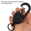 1/4Pcs Retractable Keychain with 60CM Steel Cord Heavy Duty Carabiner Badge Reel ID Holder Extendable Camping Hiking Hanging Buckle Keyring