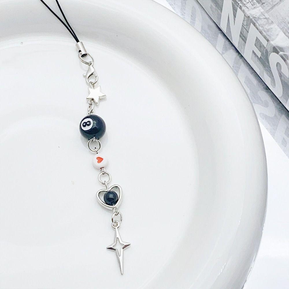 Flocking 3D Kitten Mobile Phone Chain Anti Lost Cat Cell Phone Charm Backpack Ornament