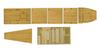 Fujimi Model Upgrade Parts Series Japanese Navy Aircraft Carrier Kaga Flight Deck Exclusive Wooden Deck Sticker 1/700 No.104 Three-Stage