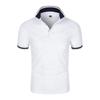 Summer Business Men's Polo Shirt Solid Color Cotton Short Sleeve Youth Fashion Casual Polo Shirt Collar Short Sleeve T-shirt Polo Shirts Men’s
