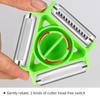 3 In 1 Stainless Steel Peeler Shredder Portable Manual Vegetable Fruit Cutter Multifunctional Scraper Kitchen Tool