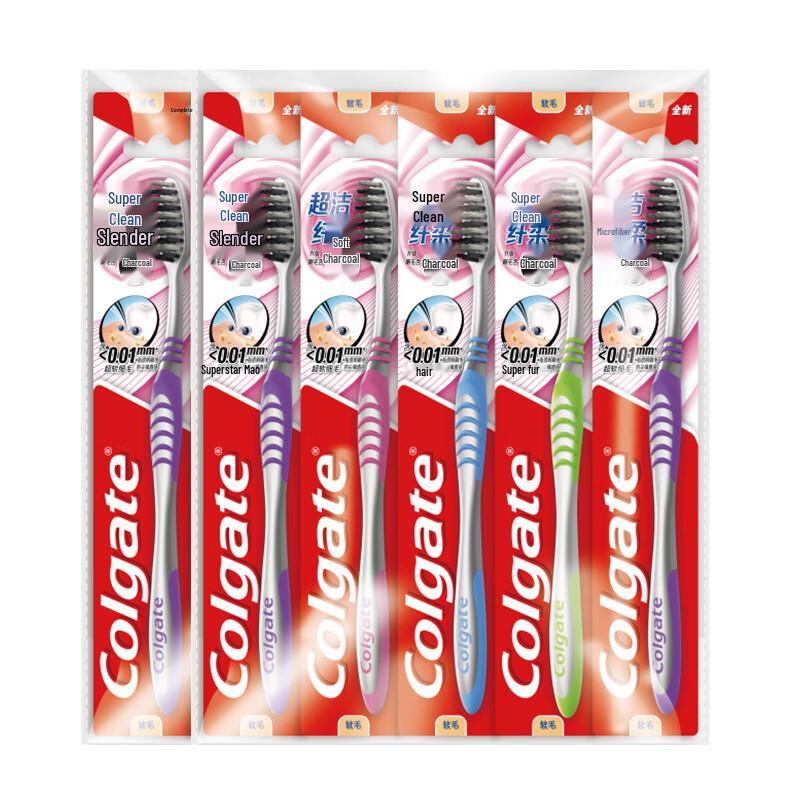 Зубная щетка Colgate Super Clean Slim с мягкой щетиной