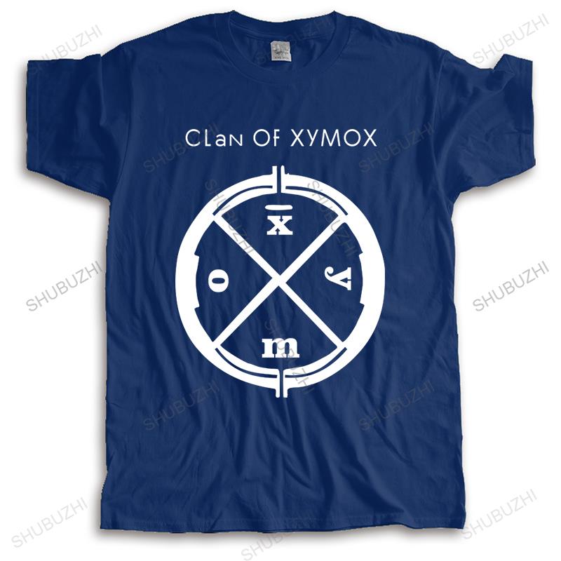 Новинка летняя мужская футболка с коротким рукавом CLAN OF XYMOX LOGO SHIRT DARKWAVE GOTHIC ROCK SYTHPOP T-SHIRT модные футболки