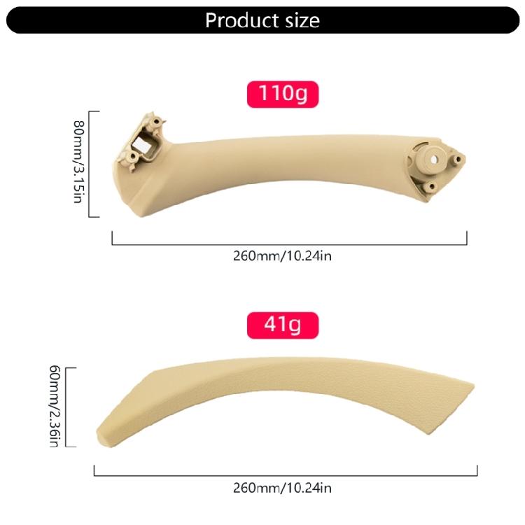 Внутренняя дверная ручка Долговечная конструкция из АБС-пластика Дверная ручка Правая/Левая Внутренняя дверная ручка Запасная часть для автомобиля для E90