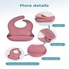 8pcs Baby Feeding Set Children Silicone Non Slip Bpa Free Tableware Set