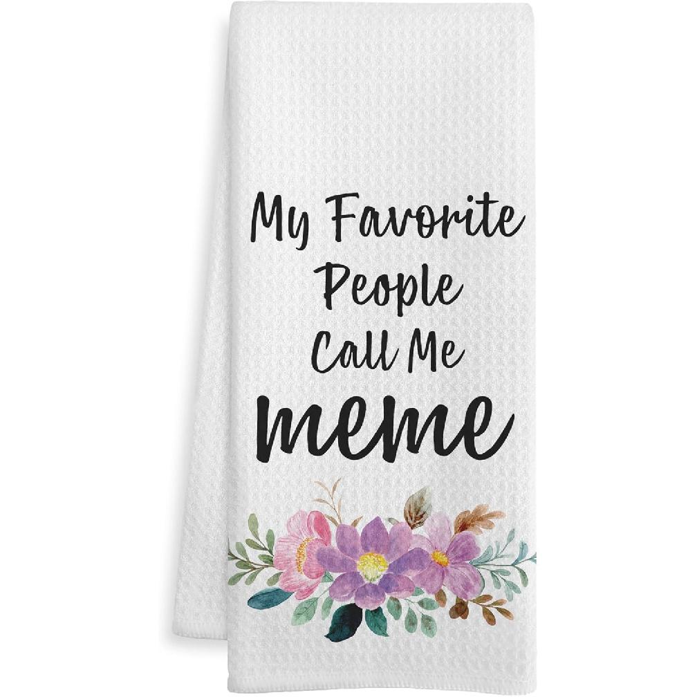 Nana Gifts Kitchen Towels, Nana Grandmother Gifts for Birthday Dish Tea Towels for Kitchen, Grandma Gifts Decorative Hand Towel, 16x24 Inch