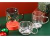 Festive Heat-Resistant Double-Layer Glass Cup - Perfect for Milk or Coffee