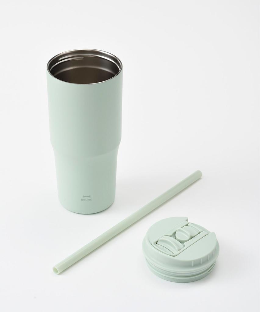 BRUNO Straw No 2-Way Tumbler, Large, Purple, Size, BHK323-PU