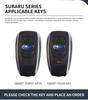 Alloy Car Key Case Cover For Subaru BRZ STI XV SV Forester Legacy Outback Crosstrek Impreza WRX Ascent Leather Shell Fob Holder mm1