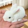 Милый Белый Зайчик Сквиш Игрушка для Сжатия Мягкий Кавайный Маленький Кролик Игрушка-Антистресс для Рук Расслабление Подарок