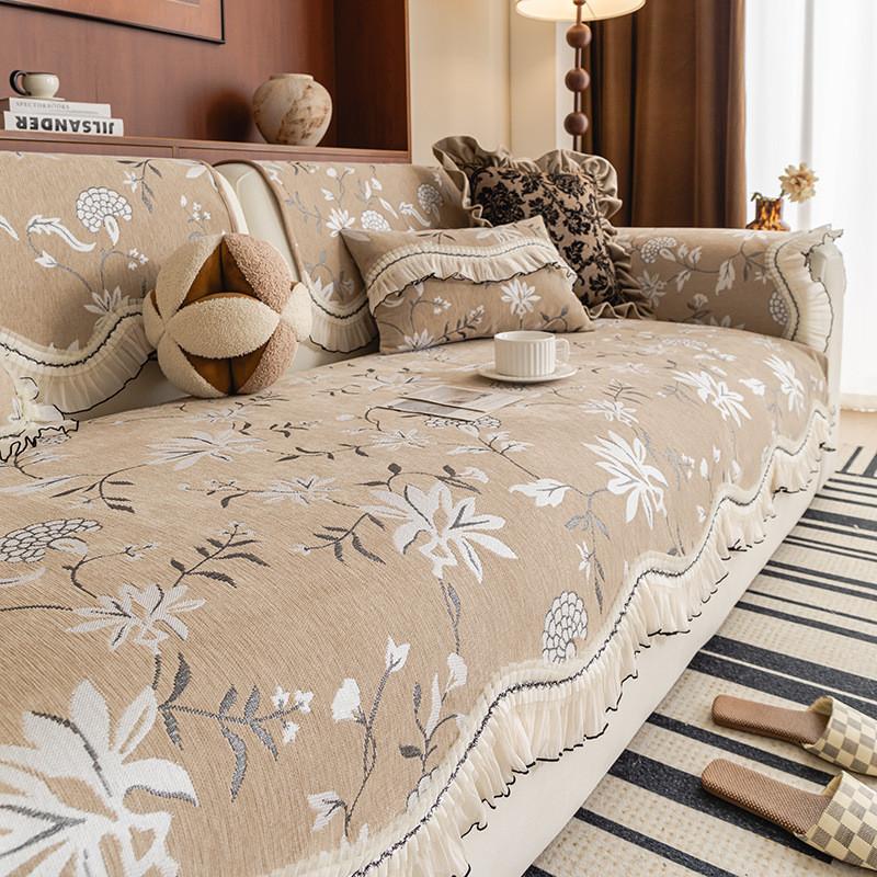 1 шт. Неправильный чехол на диван Шенилл Современный Нескользящий Чехол-подушка для дивана Простой Прочный Защитник мебели Домашний декор