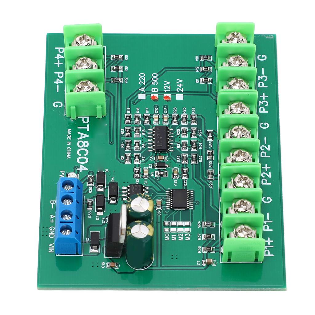 4 Channel PT100 RTD RS485 Temperature Sensor Board Temp Acquisition Module Resistance Collector
