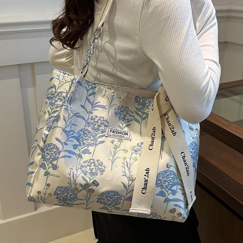 Большая вместительная сумка в китайском стиле для женщин, новая модная сумка-тоут для женщин, сумка через плечо для учеников старших классов