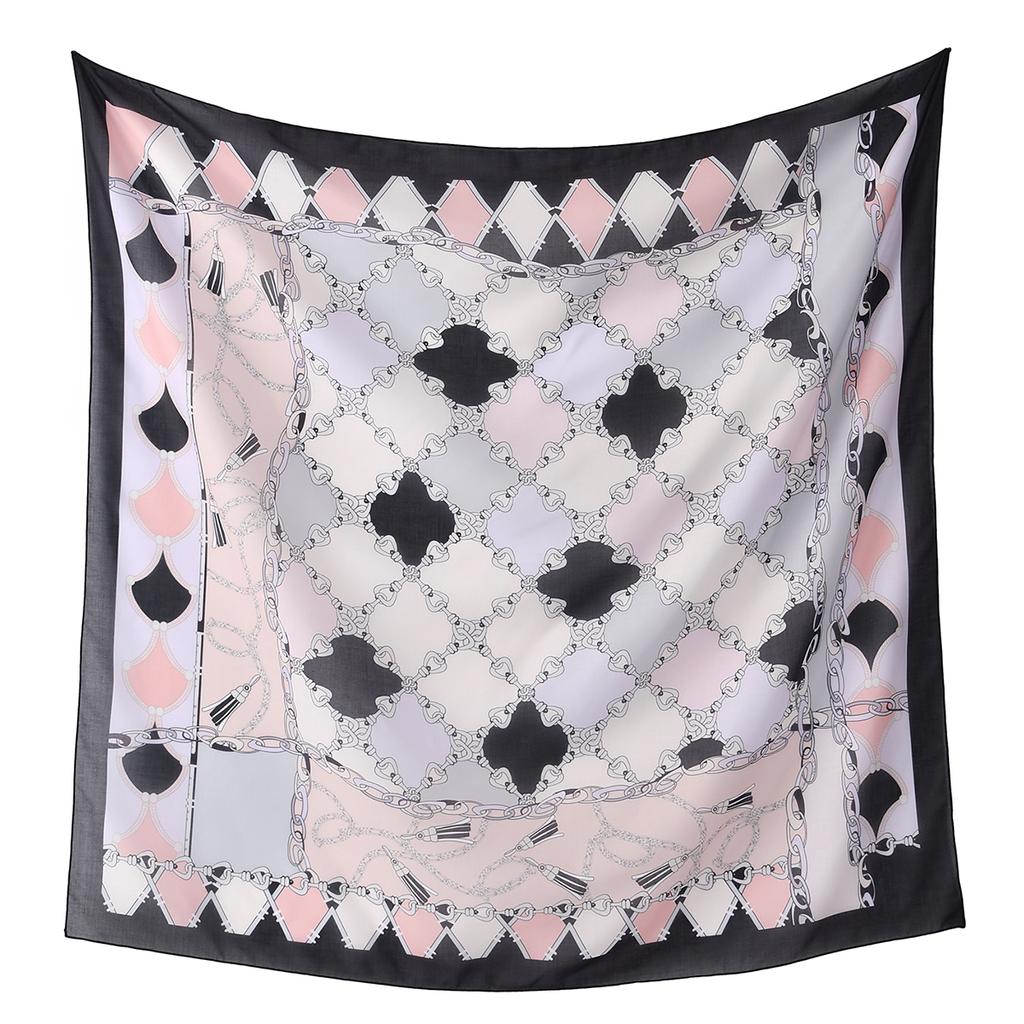 Newest Style Women Scarf Square Tencel Printed Handkerchief Fashion Temperament Beach Sunscreen Shawl