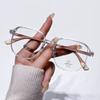 Women'S Retro Ultra-Light Square Reading Glasses Men'S New Fashion Large Frame High-Definition Lenses Presbyopia Glasses
