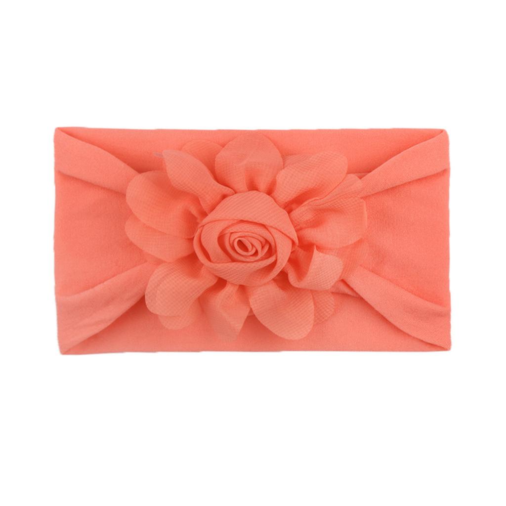 Детские нейлоновые повязки на голову, резинки для волос с бантом, аксессуары для волос для маленьких девочек, новорожденных, детей ясельного возраста