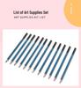 41-Piece Children's Art Set: Colored Pencils & Watercolors for Sketching and Painting