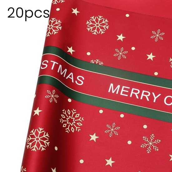 20 Sheets Christmas Wrapping Paper 22" X 22" Holiday Gift Wrap with Christmas Tree Snowflake Pattern for Party DIY Crafts Presents