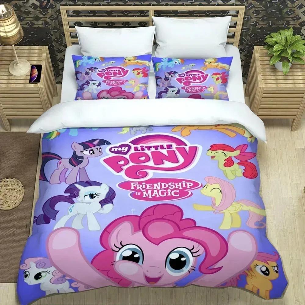 Мультяшные Постельные наборы Мои Маленькие Пони изысканный набор постельных принадлежностей пододеяльник набор одеяло постельный набор роскошный подарок на день рождения