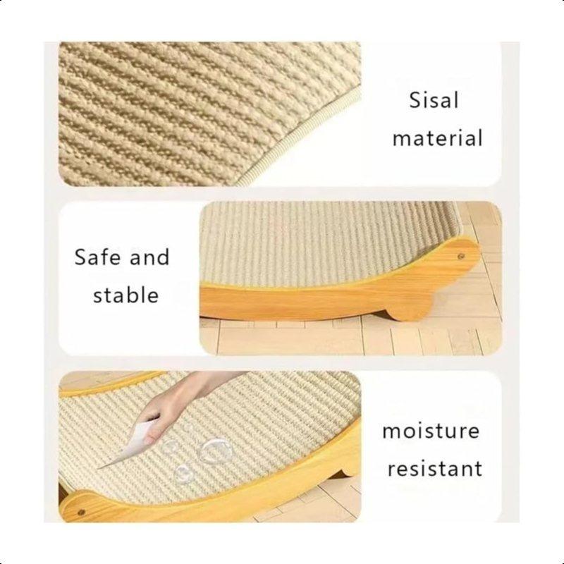 Sword Hemp Rope Cat Scratching Board, 2-in-1 Lounge Chair & Play Pad, Durable Scratch-Resistant Sofa for Cats
