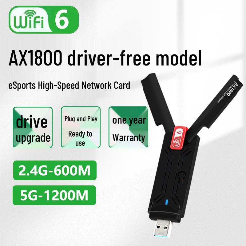 Трехдиапазонный USB-адаптер беспроводной сети Wi-Fi 7 для настольного компьютера и ноутбука - Драйверы не требуются, Идеально для игр