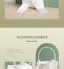 Wedding Car Flower Basket for Newlyweds - Handheld Bow & Small Flowers for Flower Girls