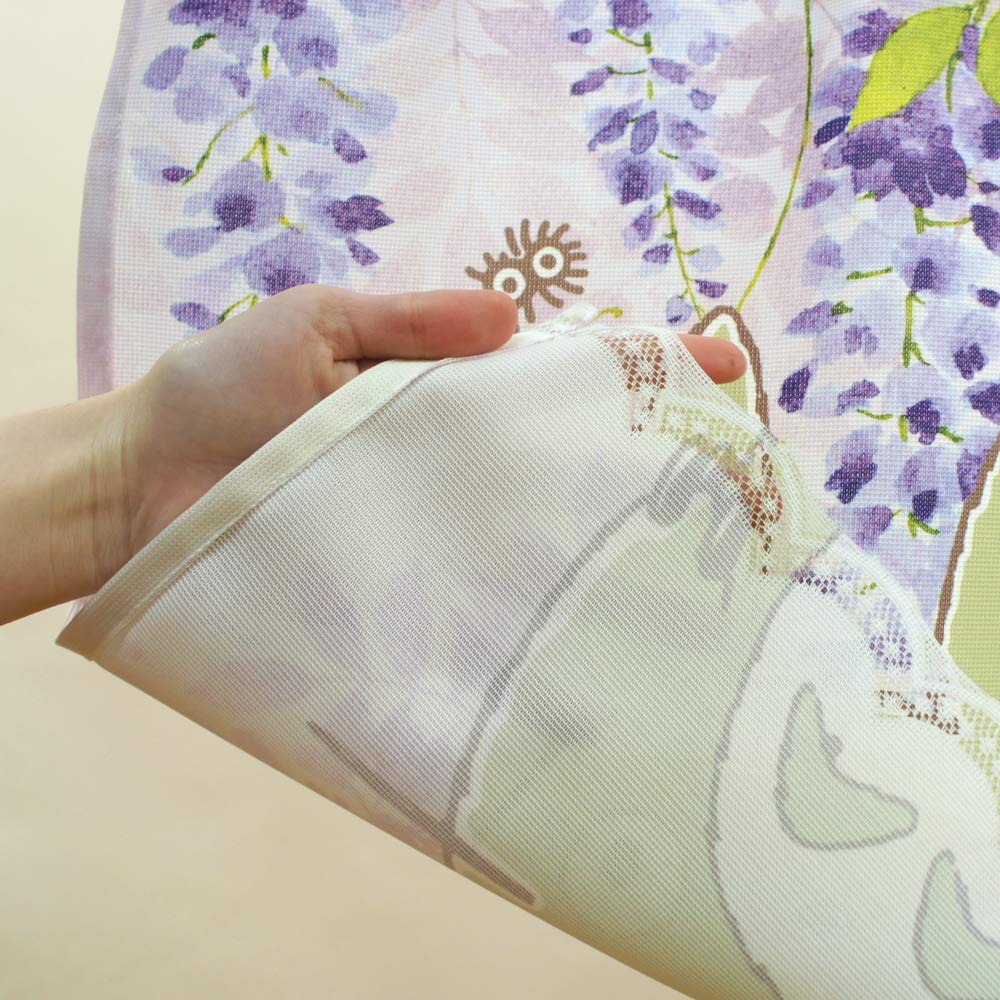 Noren Kobo My Neighbor Totoro Cafe Curtain 120cm Wide x 47cm Wisteria 11285 Tapestry, Long, Totoro,
