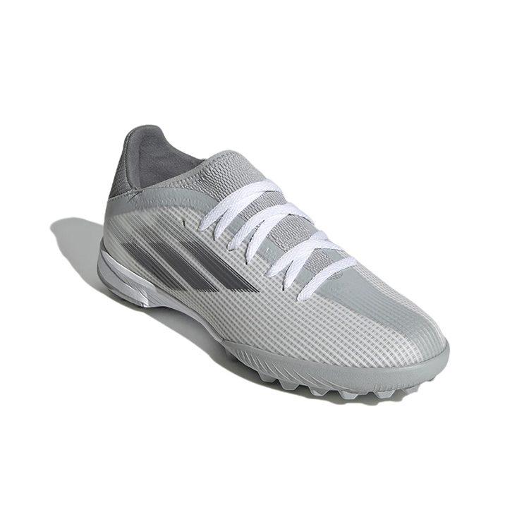 adidas X Speedflow.3 Нескользящие Устойчивые к истиранию Низкие Футбольные Бутсы Серые Детские FY3322