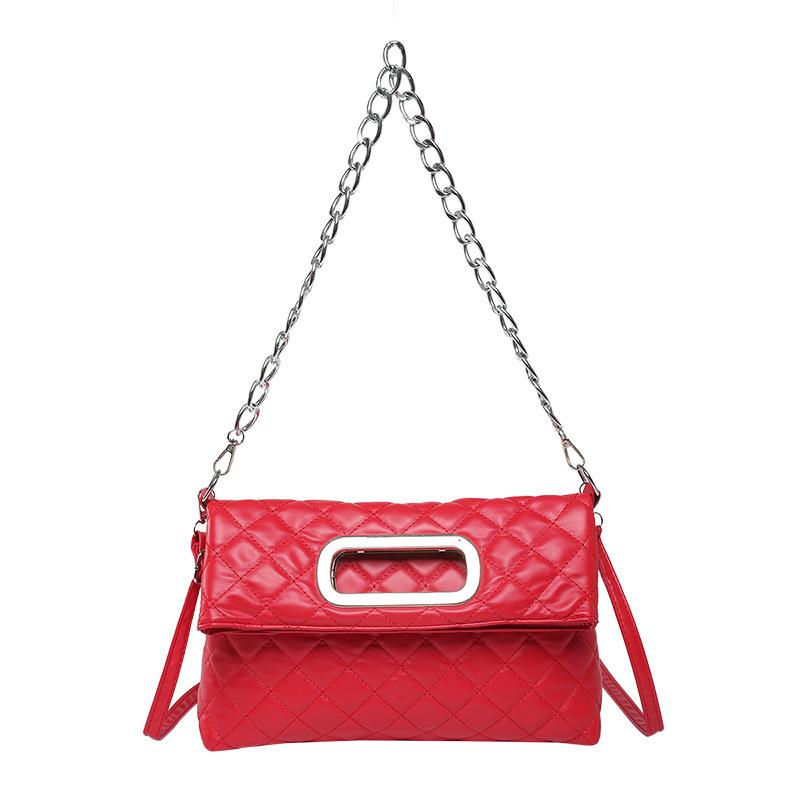 Нишевая роскошная складная сумочка осень-зима 2025 новая модная сумка-мессенджер высококлассная бриллиантовая цепочка сумка подмышку