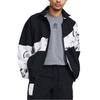 Under Armour Curry X Bruce Lee Коллаборация Цветные блоки Принт Водонепроницаемая Мятая Куртка на молнии Мужская Черный 1382885-001