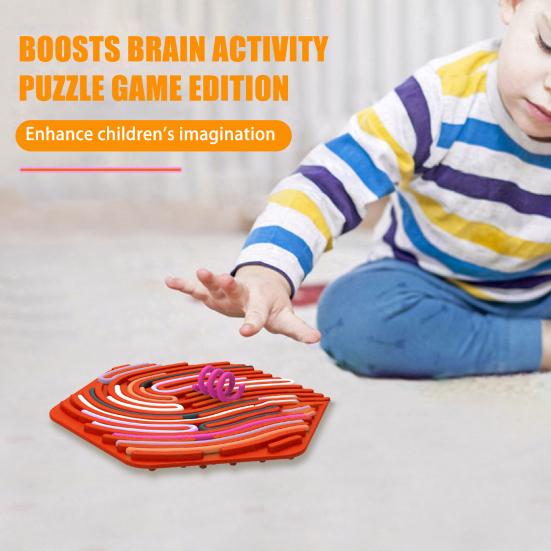 Hexagon Sensory Activity Board Calming Stress Relief Silicone Strip Fidget Toy Fine Motor Skill Development Kids Teens Adults Educational Busy Board