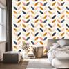 Painted Leaves Wallpaper in Retro Style for Living Room and Bedroom 50x1000