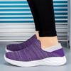 35-47 Унисекс Кроссовки Женские Мужские Дышащая Вязаная Сетка Беговые Кроссовки Слипоны Для Ходьбы Бега Джоггинга Повседневная Обувь Фитнес Спортивная Обувь