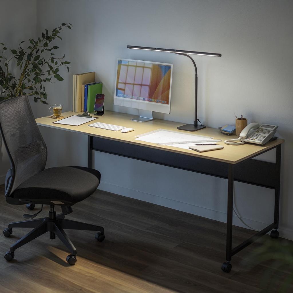 Sanwa Supply LED Desk Arm Light/Flexible LED-DESK3BK